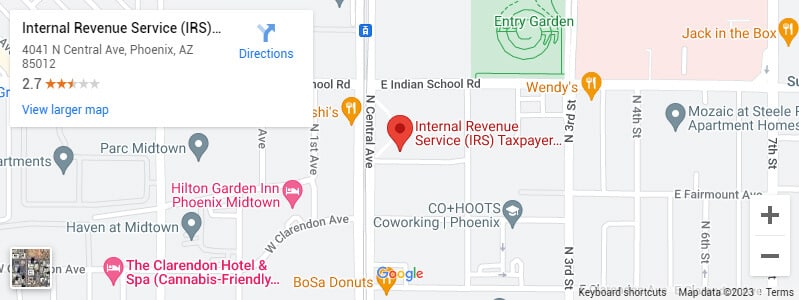 Internal Revenue Service (IRS) Location