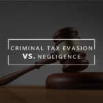 Criminal tax evasion Silver Law
