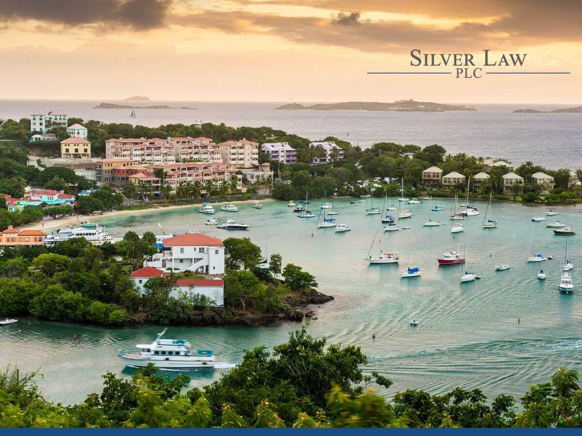 United States Virgin Islands at dusk